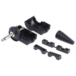 RS PRO Jack Connector 6.35 mm Cable Mount Mono Plug, 2Pole