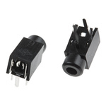 RS PRO Jack Connector 2.5 mm PCB Mount Mono Socket 500mA