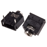 RS PRO Jack Connector 3.5 mm PCB Mount Stereo Socket, 3Pole