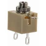 RS PRO Jack Connector 2.5 mm PCB Mount Mono Socket, 2Pole 500mA