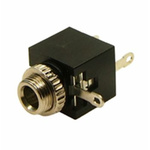 RS PRO Jack Connector 3.5 mm PCB Mount Mono Socket, 2Pole