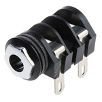 RS PRO Jack Connector 6.35 mm PCB Mount Mono Socket, 3Pole 5A