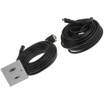 RS PRO Single Gang 2 Way Female HDMI, SVGA Faceplate