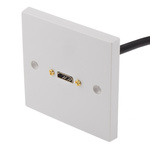 RS PRO Single Gang 1 Way Female HDMI Faceplate