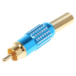 RS PRO Blue Cable Mount RCA Plug