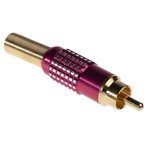 RS PRO Red Cable Mount RCA Plug