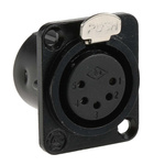 RS PRO Panel Mount XLR Connector, Female, 5 Way