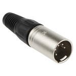 RS PRO Cable Mount XLR Connector, Male, 5 Way