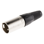 RS PRO Cable Mount XLR Connector, Male, 3 Way
