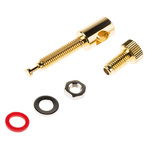 RS PRO Chassis Mount Loudspeaker Connector Plug, 1 Way, 16A, Screw Down Termination