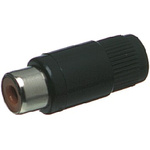 Lumberg Red Cable Mount RCA Socket, Nickel, 2A