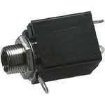 Lumberg Jack Connector 6.35 mm Chassis Mount Stereo Socket, 3Pole 2A
