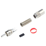 RS PRO Cable Mount RCA Plug, Nickel, Silver, 5A