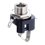 Decelect Forgos Jack Connector 6.35 mm Chassis Mount Mono Socket, 2Pole 2A