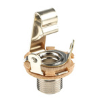 Switchcraft Jack Connector 6.35 mm Panel Mount Mono Socket, 2Pole