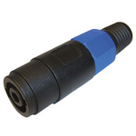 RS PRO Panel Mount Speaker Terminal Socket, 4 Way, 20A, Solder Termination