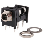 Switchcraft Jack Connector 6.35 mm PCB Mount Stereo Socket, 3Pole