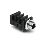 Amphenol Audio Jack Connector 1/4 in Chassis Mount Phone Jack Socket 10A