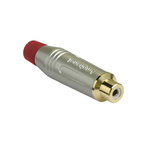 Amphenol Audio Satin Gold Cable Mount RCA Socket, Gold, 10A
