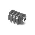 Amphenol Audio Jack Connector 1/4 in PCB Phone Jack Socket 10A