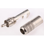 Switchcraft Cable Mount RCA Plug, Nickel, 6A