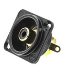 Neutrik Panel Mount RCA Socket, Gold over Nickel, 16A