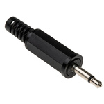 Lumberg Jack Connector 2.5 mm Cable Mount Mono Plug, 2Pole 500mA