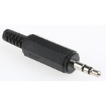 Lumberg Jack Connector 3.5 mm Cable Mount Stereo Plug, 3Pole 1A