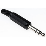 Lumberg Jack Connector 6.35 mm Cable Mount Stereo Plug, 3Pole 2A