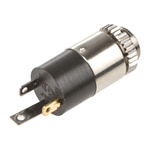 Lumberg Jack Connector 2.5 mm Panel Mount Stereo Socket, 3Pole 500mA