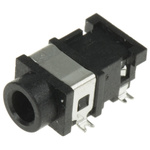Lumberg Jack Connector 3.5 mm Surface Mount Stereo Socket, 3Pole 1A