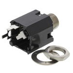 Switchcraft Jack Connector 6.35 mm Through Hole Mono Socket, 2Pole