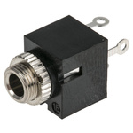 Lumberg Jack Connector 3.5 mm Through Hole Mono Socket, 2Pole 1A