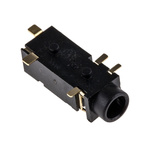 Switchcraft Jack Connector 3.5 mm Surface Mount Stereo Socket, 5Pole 3A
