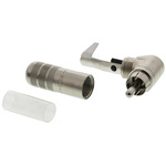 Switchcraft Right Angle Cable Mount RCA Plug, Nickel, 6A