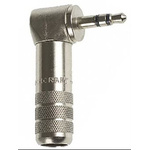 Switchcraft Jack Connector 3.5 mm Cable Mount Stereo Plug, 3Pole 4A
