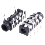 RS PRO Jack Connector 3.5 mm PCB Mount Composite Video Socket, 4Pole