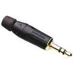 Amphenol Jack Connector 3.5 mm Cable Mount Stereo Plug, 3Pole