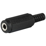 Schurter Jack Connector 3.5 mm Cable Mount Stereo Socket, 3Pole 500mA