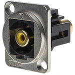 RS PRO Yellow Panel Mount RCA Socket