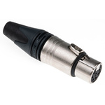 Neutrik Cable Mount XLR Connector, Female, 50 V, 7 Way, Silver over Nickel Plating