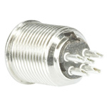 Switchcraft Panel Mount XLR Connector, Male, 125 V ac, 5 Way, Tin Plating