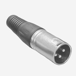 RS PRO Cable Mount XLR Connector, Male, 3 Way