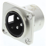 RS PRO Panel Mount XLR Connector, Male, 3 Way