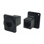 RS PRO Panel Mount XLR Connectors, Female, 6 Way, Gold over Nickel Plating