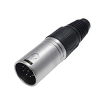 RS PRO Cable Mount XLR Connector, Female, 75 V, 7 Way, Nickel Plating
