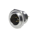 RS PRO Panel Mount XLR Connector, Male, 50 V, 3 Way, Gold Plating