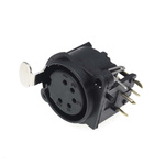 RS PRO Panel Mount XLR Connector, Female, 50 V, 5 Way, Gold Plating