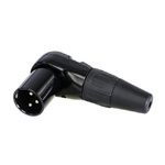 Re-An Products Cable Mount XLR Connectors, Right Angle, Male, 3 Way