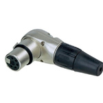 Re-An Products Cable Mount XLR Connectors, Right Angle, Female, 5 Way